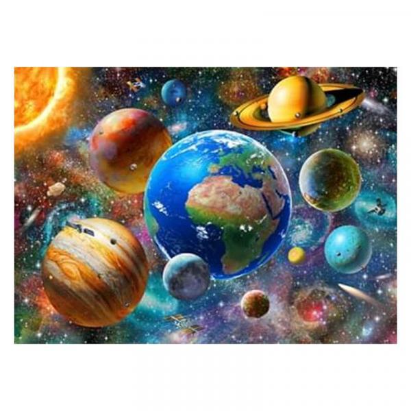Алмазна мозаїка TK Group Планети сонячної системи 40х30 см з рамкою в коробці (GB77223-mt)