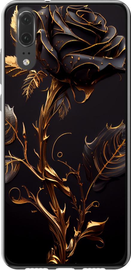 Чехол на Huawei P20 Роза 3 (5552t-1396-42517) Чехол на Huawei P20 Роза 3 (5552t-1396-42517)