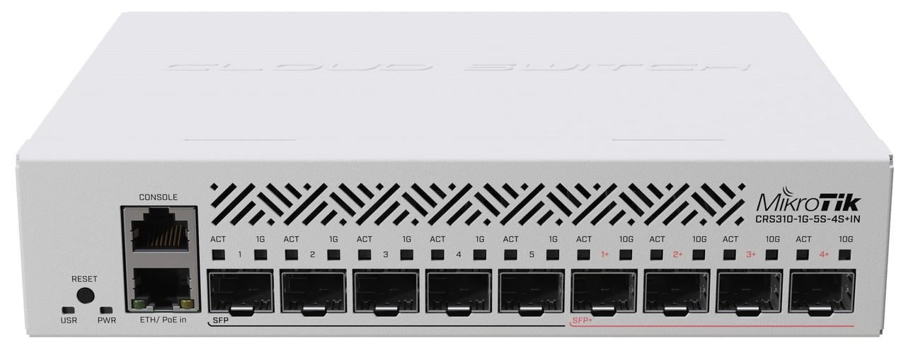 Коммутатор управляемый Mikrotik CRS310-1G-5S-4S+IN (2979394173)