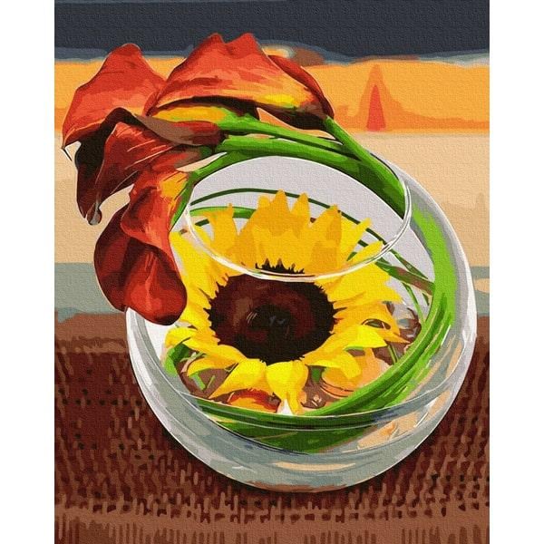 Картина по номерам Brushme GX30994 Цветочная икебана 40х50 см (1378831625)