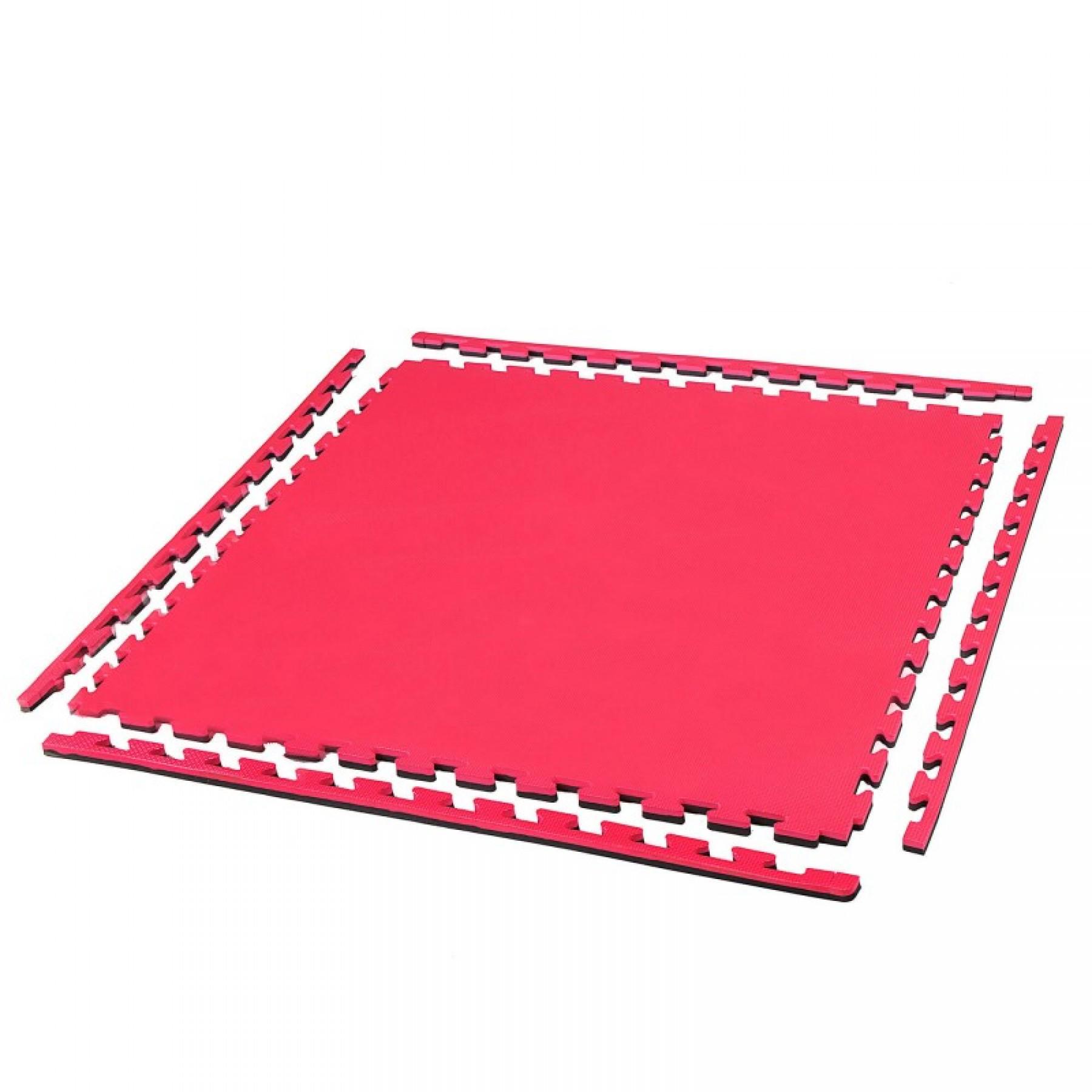 Мат-пазл Springos Mat Puzzle EVA 100x100x2 cм Black/Red (20378)