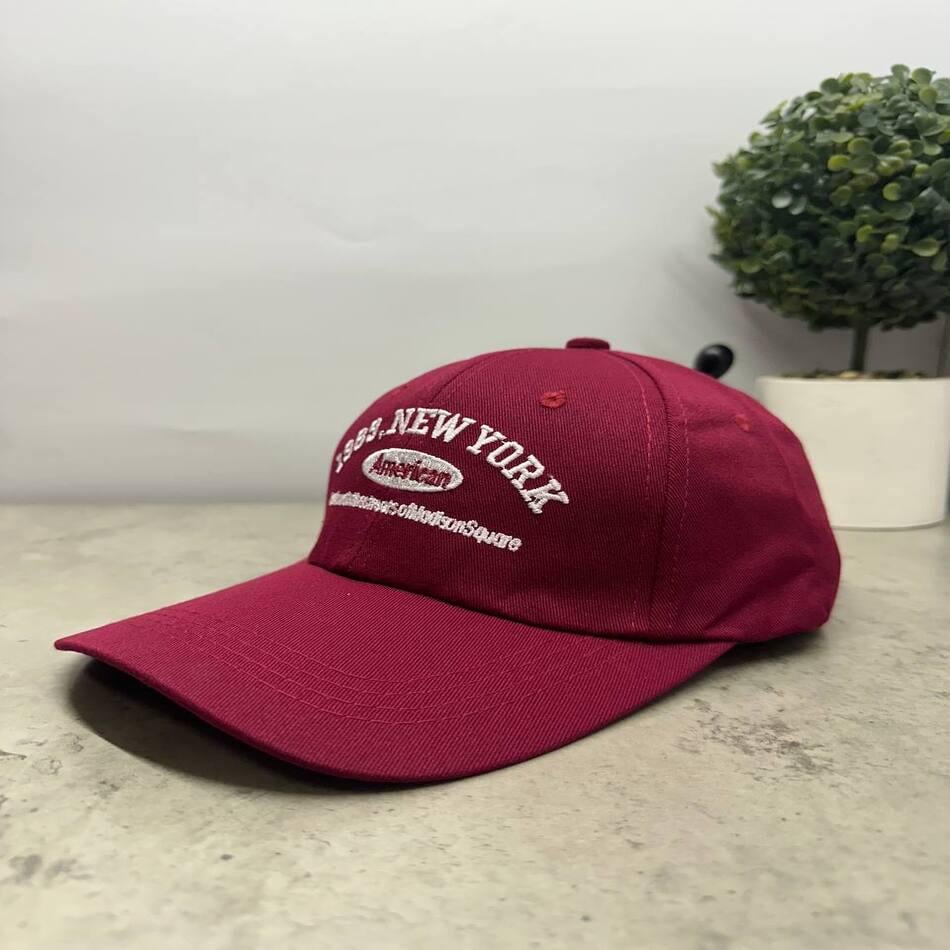 Кепка-бейсболка летняя New York OS Бордовый (00208) Кепка-бейсболка летняя New York OS Бордовый (00208)