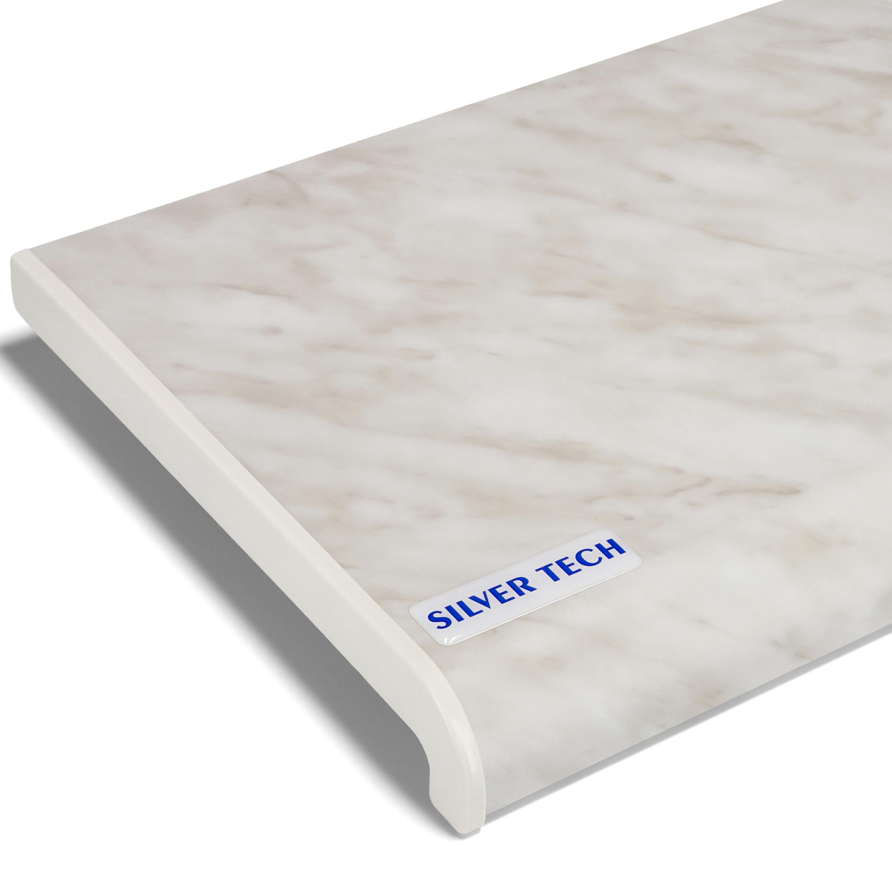 Подоконник отрезной Silver Tech ПВХ 100 мм Мрамор Подоконник отрезной Silver Tech ПВХ 100 мм Мрамор