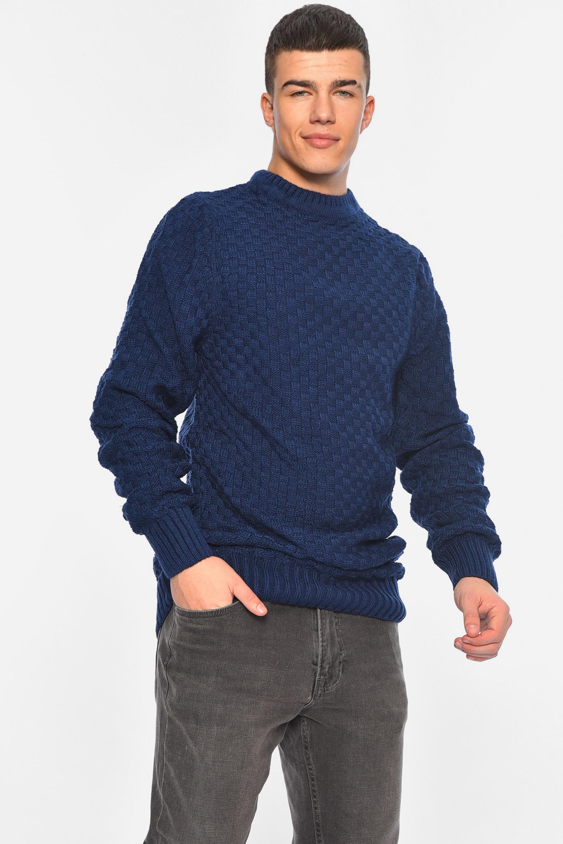 Свитер мужской M Темно-синий (189169) - фото 2