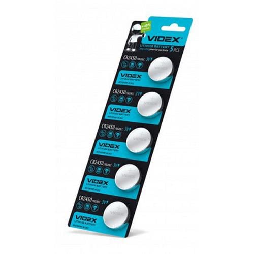 Батарейка Videx CR2450 Blister 5 шт. (23462)