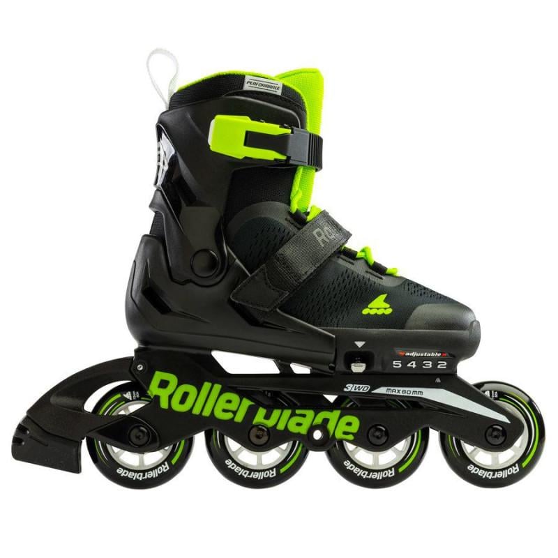 Ролики дитячі Rollerblade Microblade 2024 р. 28-32 Чорно-зелений (07221900T83) - фото 4 Ролики дитячі Rollerblade Microblade 2024 р. 28-32 Чорно-зелений (07221900T83) - фото 4