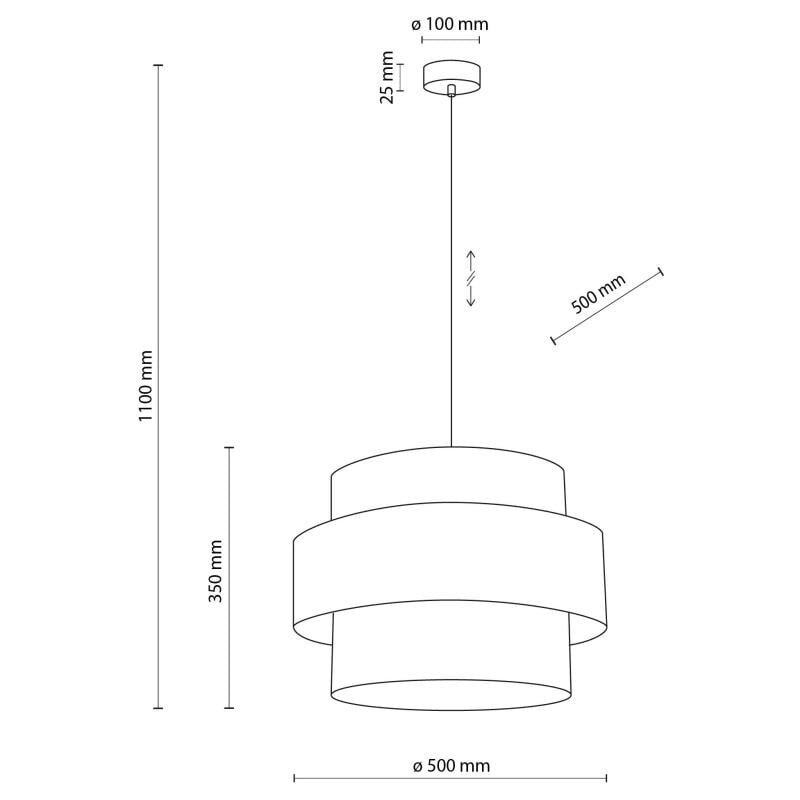 Люстра TK Lighting Calisto Бежевый (TK5419) - фото 4