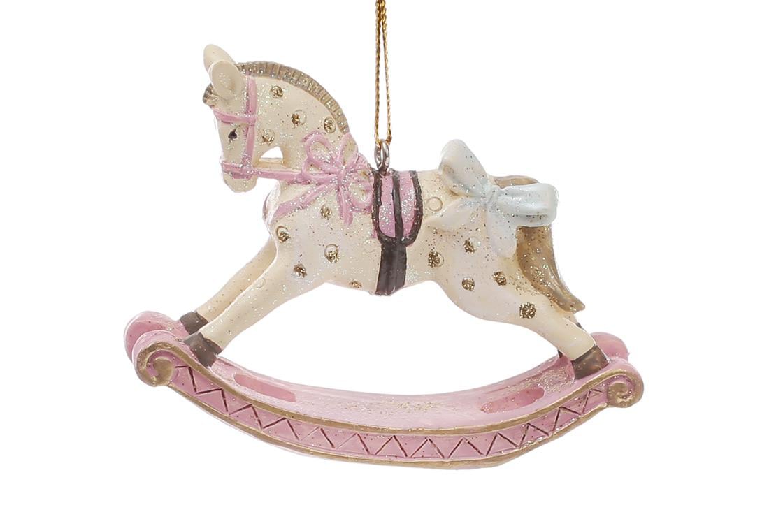 Декоративная подвесная фигурка BonaDi Лошадка-качели 8 см (707-179)