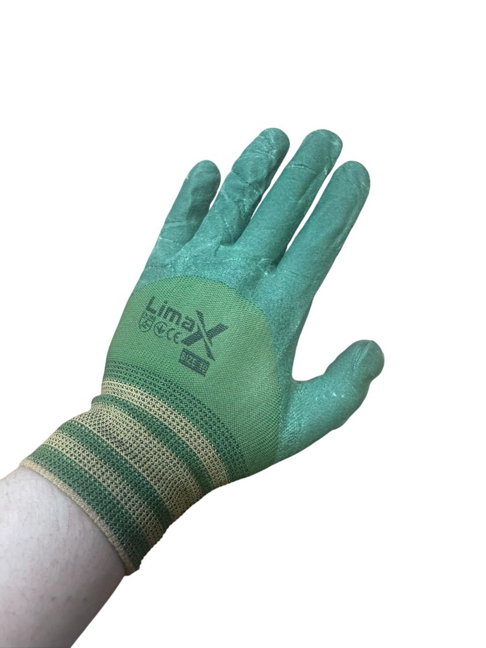 Перчатки Limax пена 12 пар/уп. Зеленый