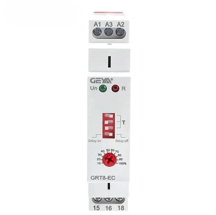 Реле часу Geya GRT8-EC для затримки або вимкнення 10А АС 230V (33144228)