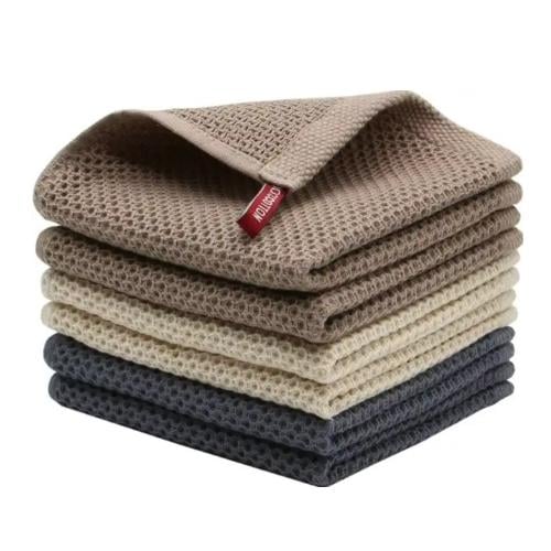 Набор кухонных полотенец Organic Premium 6в1 100% хлопок 34х34 см Разноцветный (НПК0001) Набор кухонных полотенец Organic Premium 6в1 100% хлопок 34х34 см Разноцветный (НПК0001)