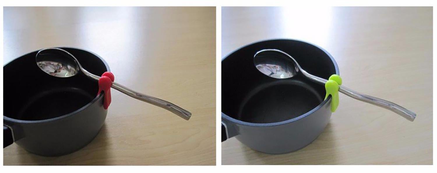 Набор из 3 силиконовых подставок для чайной ложки/пакетика чая/крышки кастрюли (86717) - фото 3 Набор из 3 силиконовых подставок для чайной ложки/пакетика чая/крышки кастрюли (86717) - фото 3