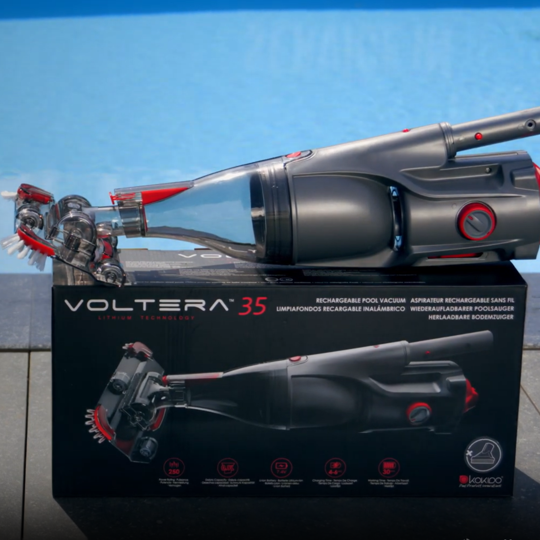 Пилосос ручний Kokido Voltera 35 для басейну на акумуляторі