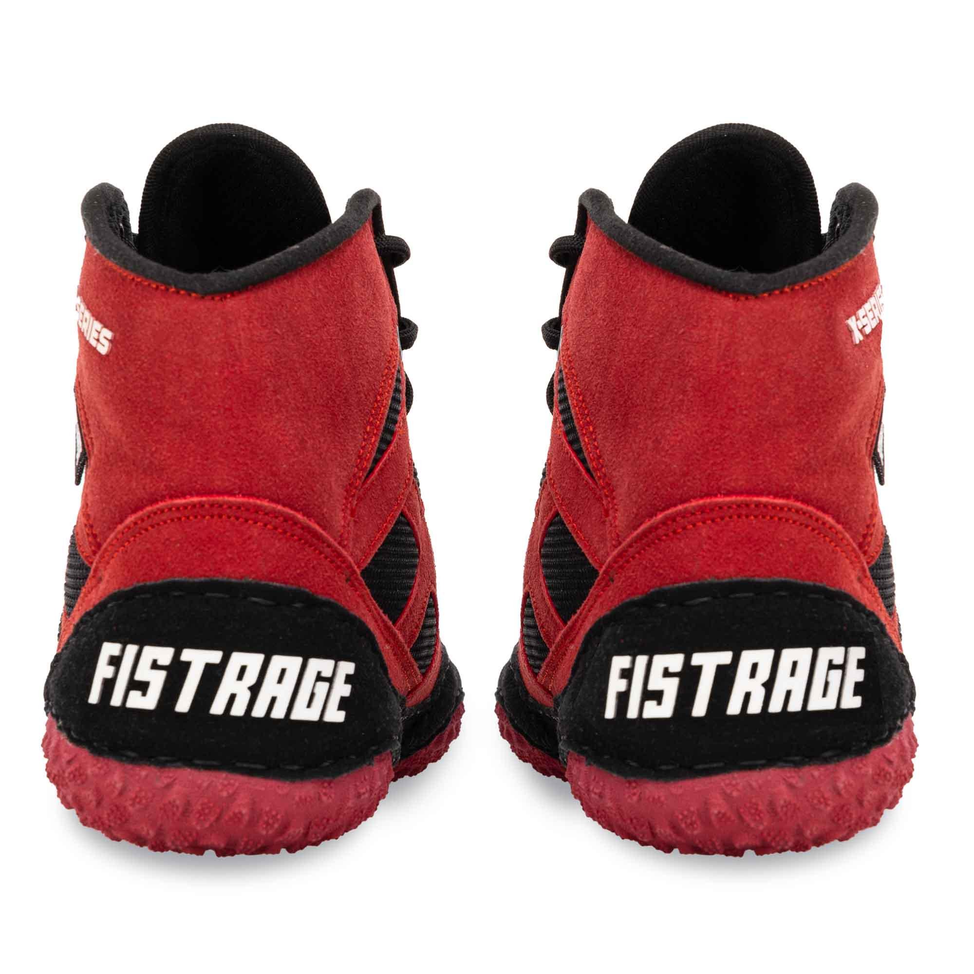 Борцовки FISTRAGE VL-4565 верх замша/низ нескользящая резина р. 33/20,5 см Бордовый/Черный (6936116104740) - фото 6