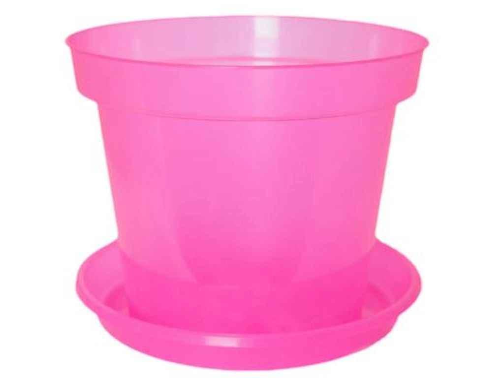Горшок для цветов Еталон-С Орхидея с поддоном 1,7 л 170 мл Розовый (332) Горшок для цветов Еталон-С Орхидея с поддоном 1,7 л 170 мл Розовый (332)