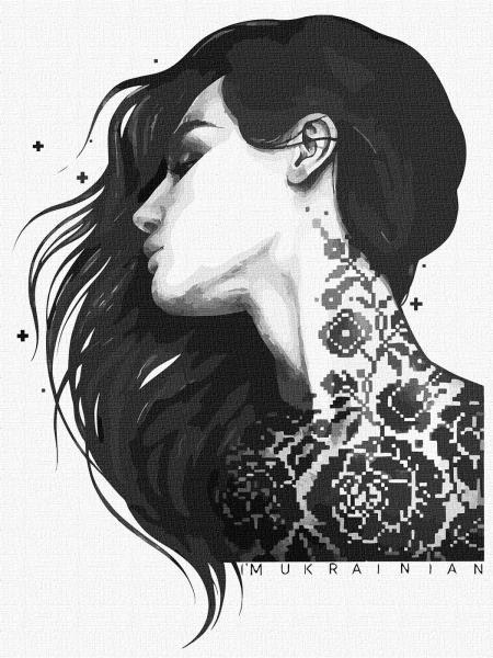 Картина по номерам Идейка Я украинка 30х40 см в термопакете (KHO4952)