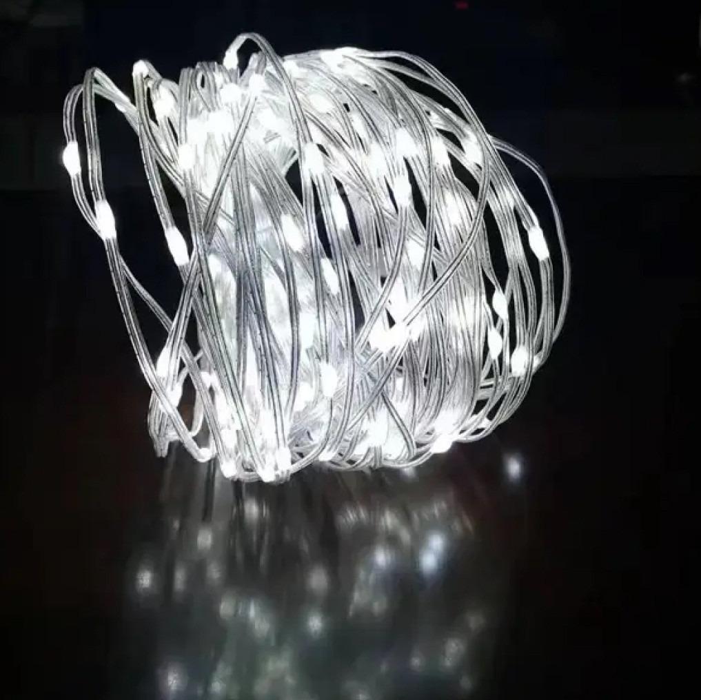 Гирлянда светодиодная нить Роса Люкс с пультом от USB и сети 220V 100 LED 8 режимов IP65 10 м Белый - фото 8 Гирлянда светодиодная нить Роса Люкс с пультом от USB и сети 220V 100 LED 8 режимов IP65 10 м Белый - фото 8