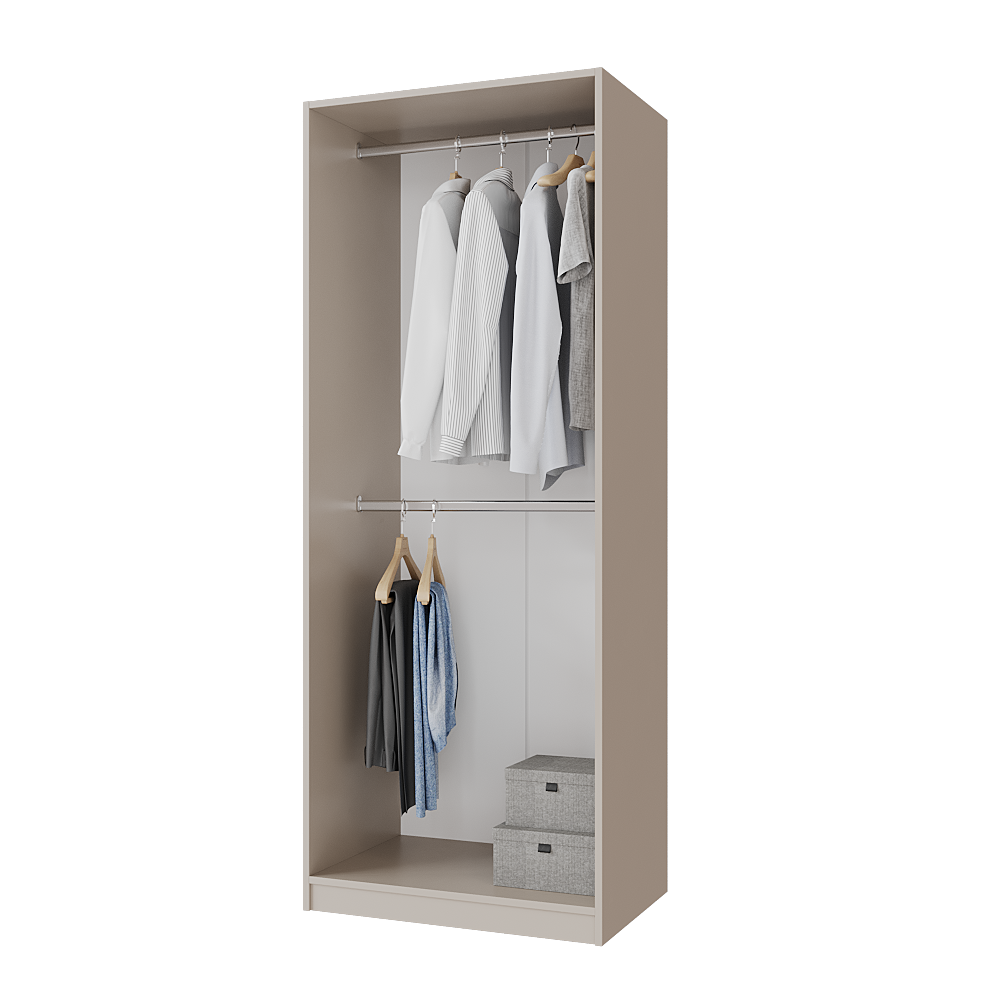 Шафа розпашна Меблітренд Чиназес Чи-800 800х500х2050 мм Кашемір (26794755) - фото 2 Шафа розпашна Меблітренд Чиназес Чи-800 800х500х2050 мм Кашемір (26794755) - фото 2