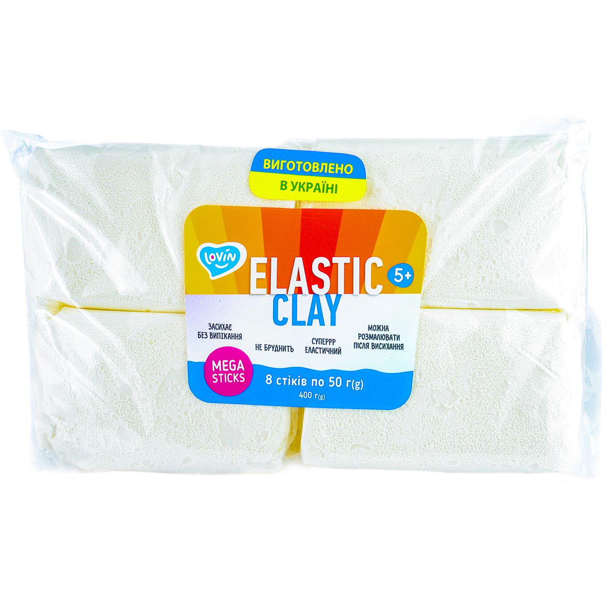 Пластилин воздушный Elastic Clay White (209704)