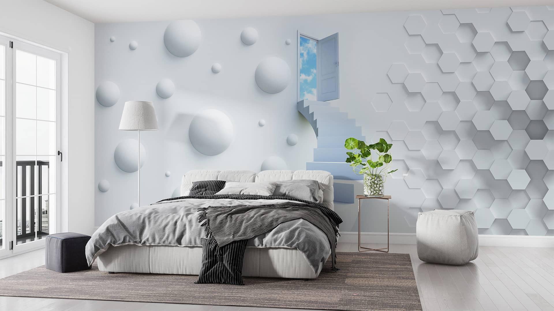 Фотообои флизелиновые Styleo Print-walls Двери в небо 0577 300х250 см (Pw-0577/2)