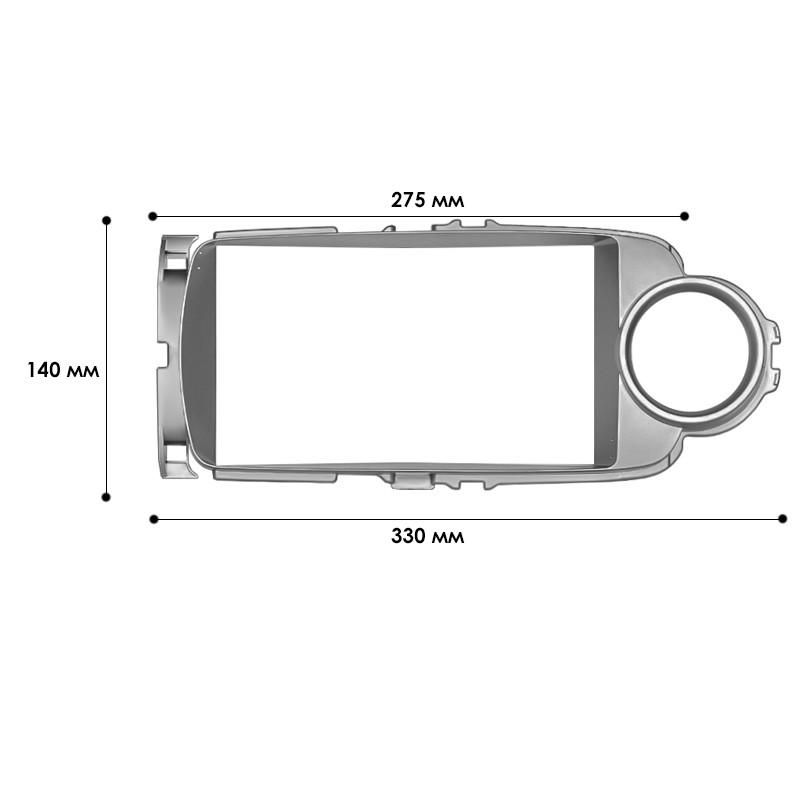 Перехідна рамка 9" Toyota Yaris 2011-2014 (7380) - фото 4