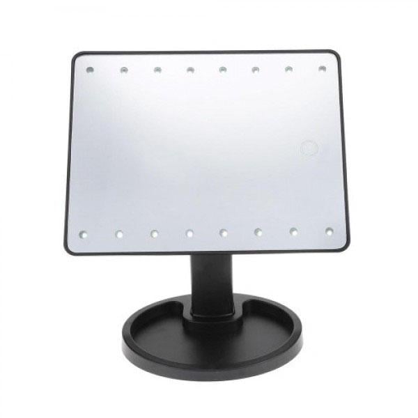 Зеркало для макияжа Mirror с 16 LED подсветкой Черный (ws11962-2)