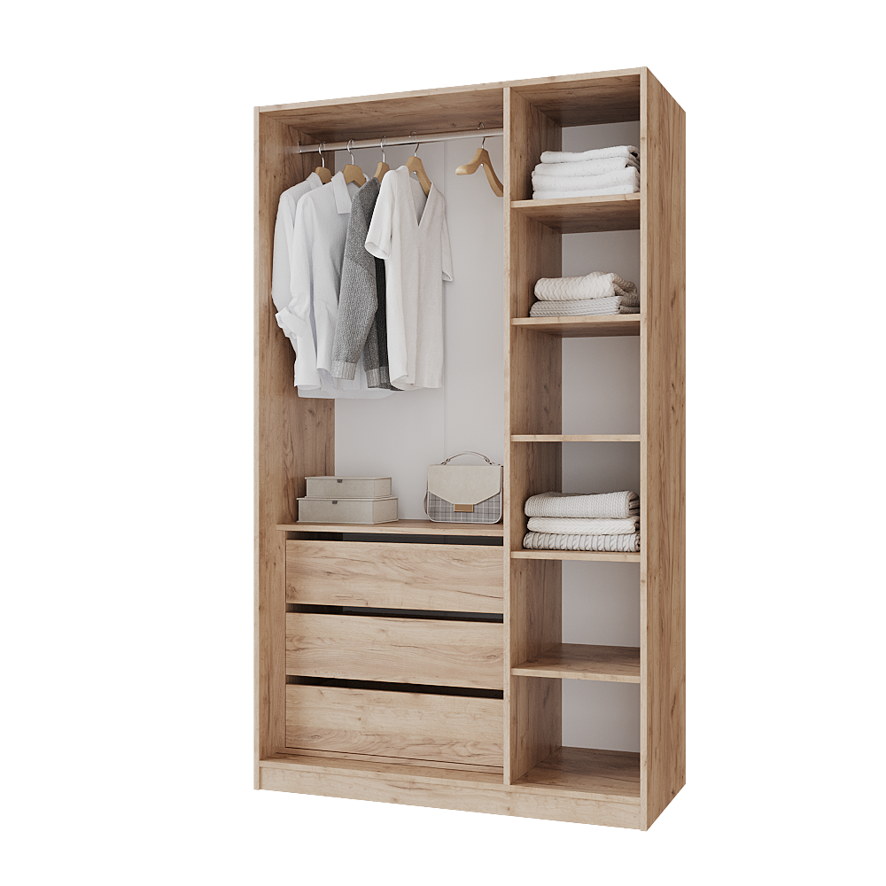 Шкаф распашной с тумбой Меблітренд Чиназес ЧиТ-1200 1200х500х2050 мм дуб крафт золотой/зеленый дымчатый (27284142) - фото 2 Шкаф распашной с тумбой Меблітренд Чиназес ЧиТ-1200 1200х500х2050 мм дуб крафт золотой/зеленый дымчатый (27284142) - фото 2