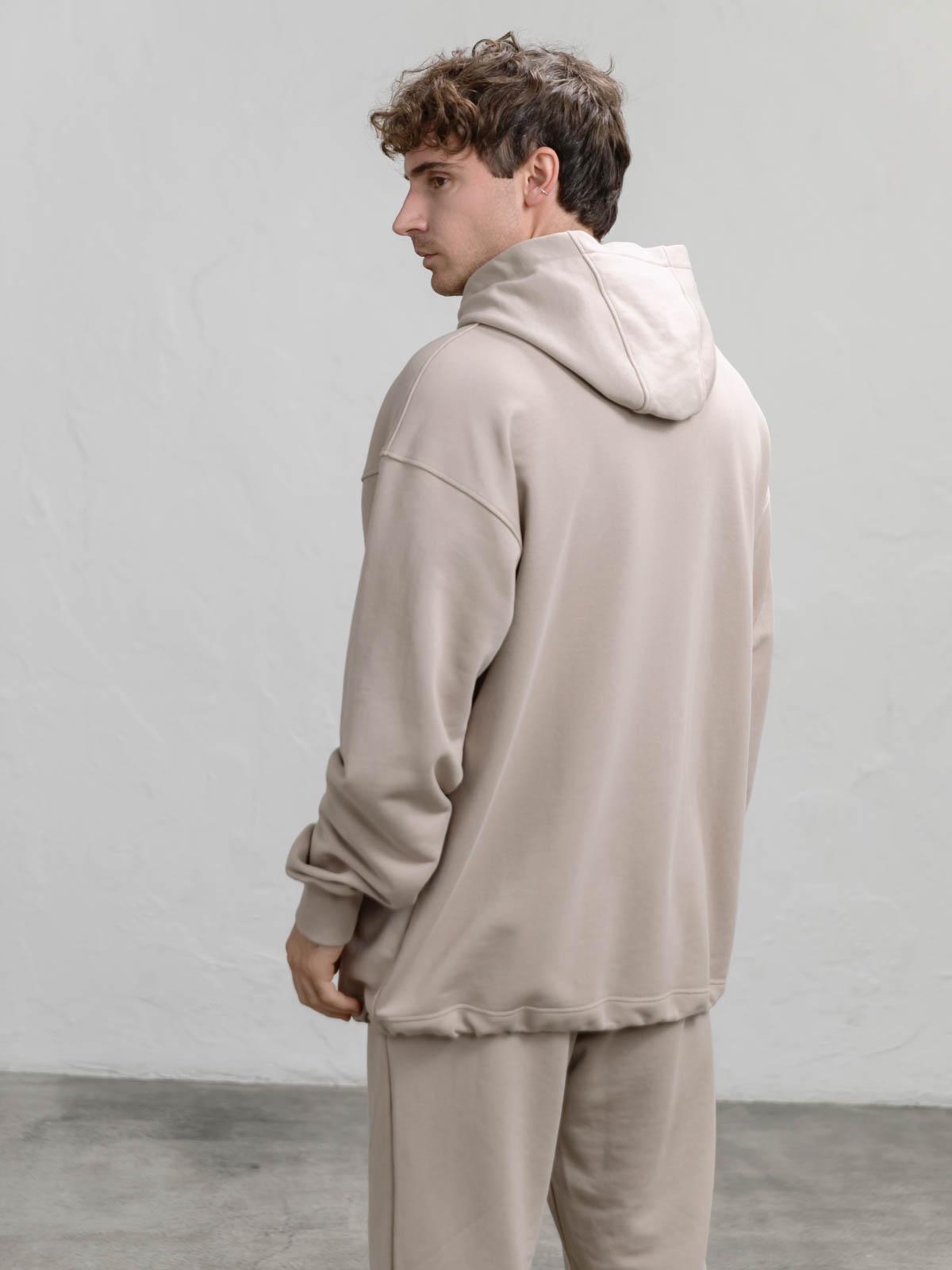 Худі чоловічий вільний FROMUS Onesize Темний беж (1122-19) - фото 4 Худі чоловічий вільний FROMUS Onesize Темний беж (1122-19) - фото 4