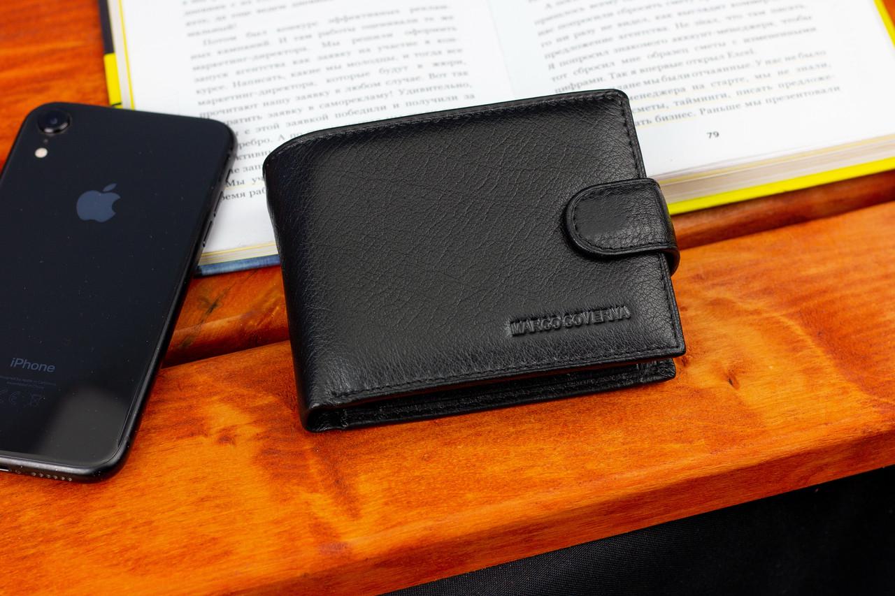 Портмоне мужское Marco Coverna из натуральной кожи с визитницей Черный (MC-2057-1) - фото 8 Портмоне мужское Marco Coverna из натуральной кожи с визитницей Черный (MC-2057-1) - фото 8