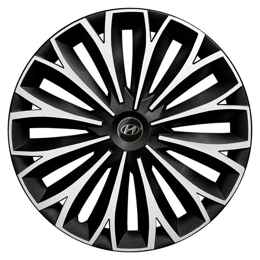 Комплект колпаков JAWOPLAST Sigma Duo R15 для Hyundai 4 шт. Silver/Black (28434595)