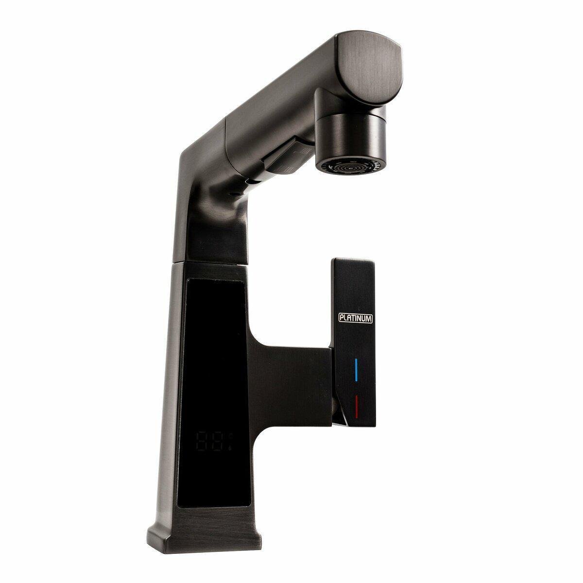 Смеситель для умывальника Platinum A236 с индикатором Черный (PLTM-SP000041416)