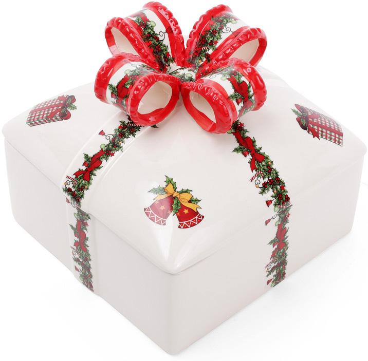 Банка Подарок для печенья и конфет 1800 мл керамическая (BD-923-201)