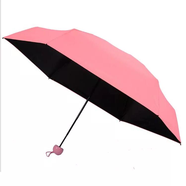 Мини-зонтик Capsule Umbrella-mini Designer All Seasons Black/Pink - фото 7