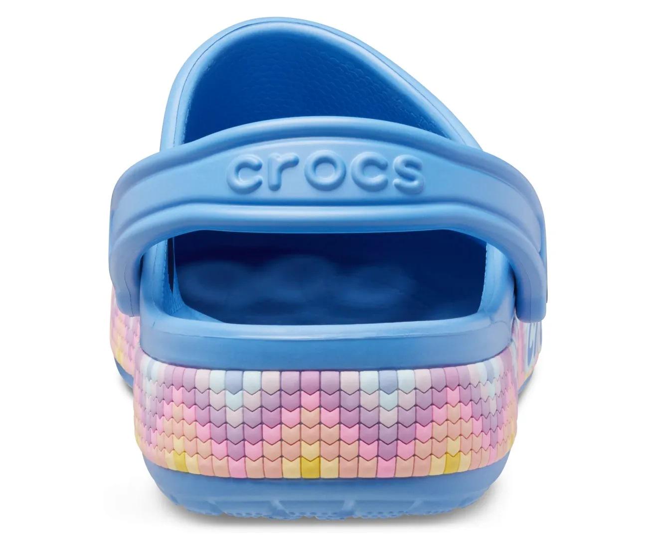 Сабо Crocs Bayaband Chevron Band Clog M6W8 р. 38 24,5 см Powder Blue/Multi (208100) - фото 5