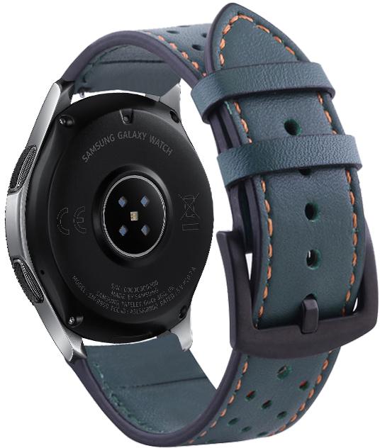 Ремешок кожаный Classico для Galaxy Watch 46 мм Green (16872)