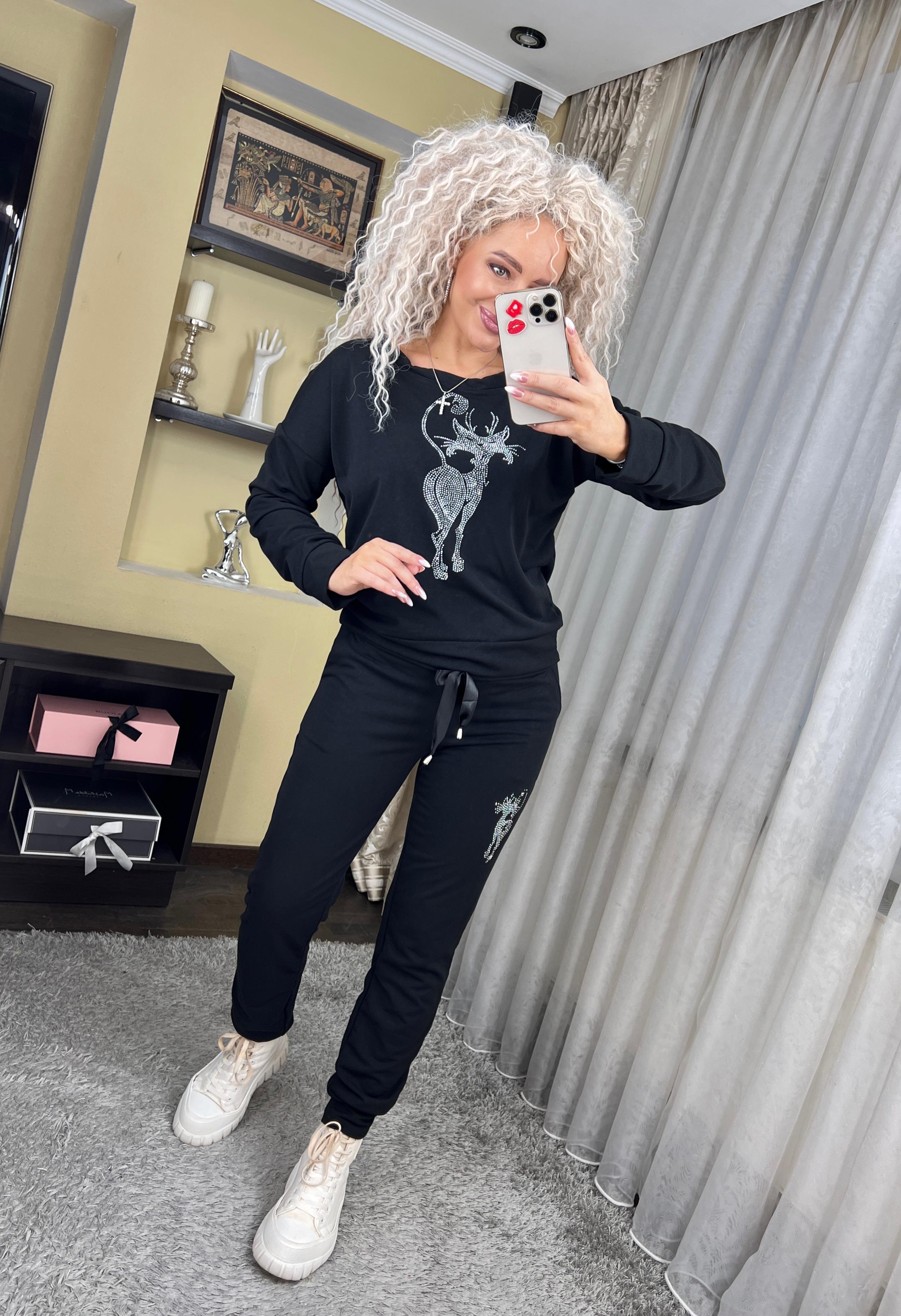 Костюм женский Кошка р. 42-44 Черный (№811/а-ол)