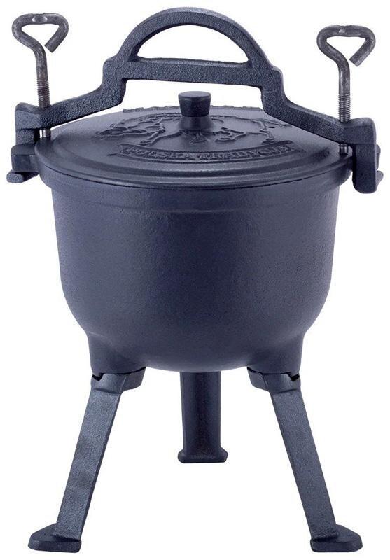 Казан чугунный Kamille Camping на ножках 7 л