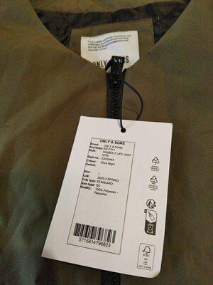 Жилет чоловічий Only&Sons L - фото 2 Жилет чоловічий Only&Sons L - фото 2