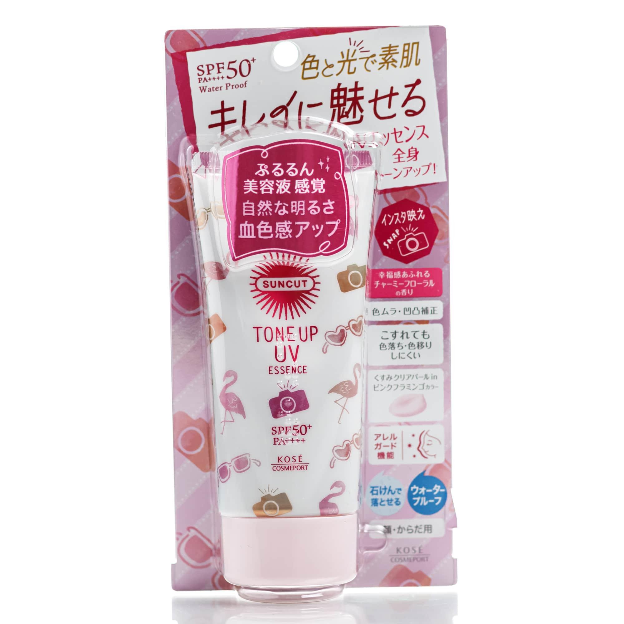 Крем солнцезащитный с тонирующим эффектом Kose Tone Up UV Flamingo Essence SPF50+ 80 мл Крем солнцезащитный с тонирующим эффектом Kose Tone Up UV Flamingo Essence SPF50+ 80 мл