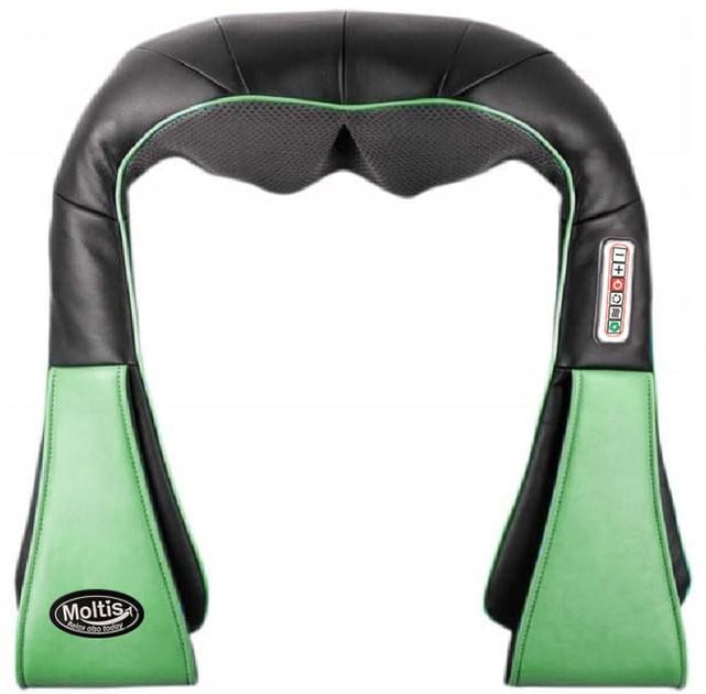 Массажер роликовый Moltis с функцией массажа Shiatsu Relax also Today Black/Green (MRAT-744)
