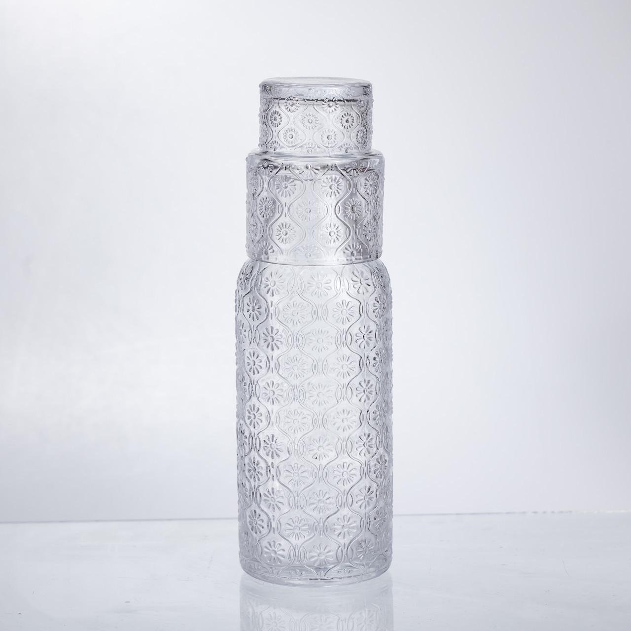 Кувшин для напитков 700 мл со стаканом 1 шт. Прозрачный (HP-19-L2)