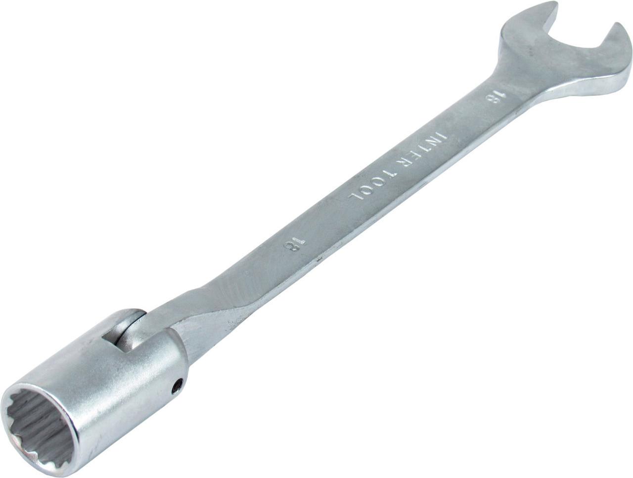 Ключ ріжково-карданний Intertool 18 мм (XT-1418)