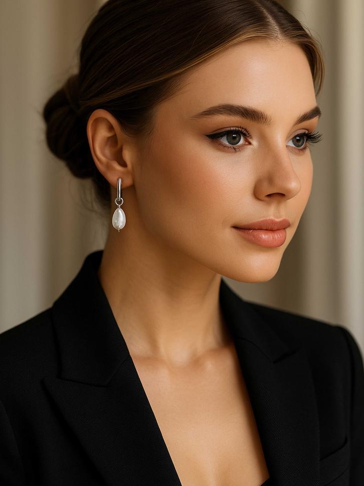 Сережки з перлинами (5323)