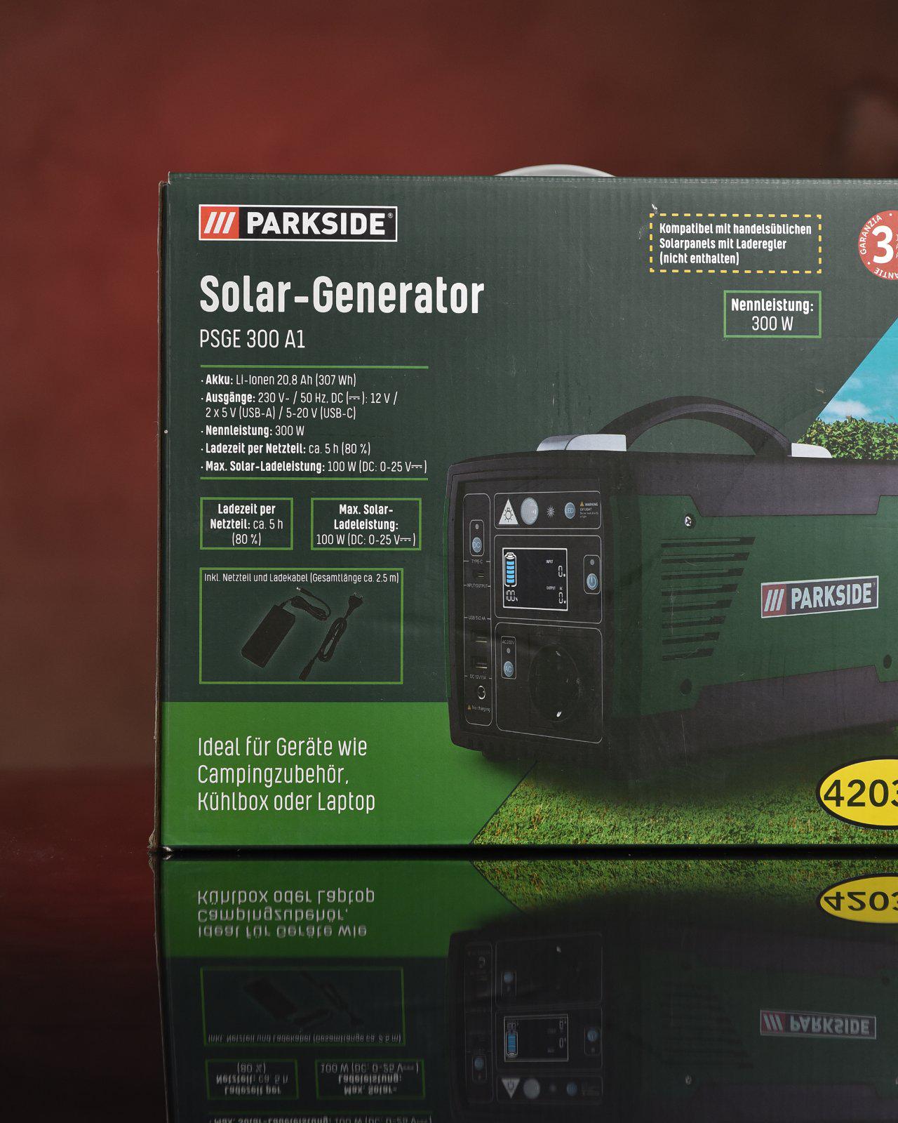 Зарядна станція Parkside Solar Generator 300W 2USB/Type-C (18184625) - фото 3 Зарядна станція Parkside Solar Generator 300W 2USB/Type-C (18184625) - фото 3