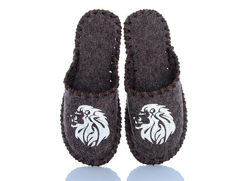 Тапочки фетровые мужские VENDS 309 р. 40-41 Коричневый Тапочки фетровые мужские VENDS 309 р. 40-41 Коричневый