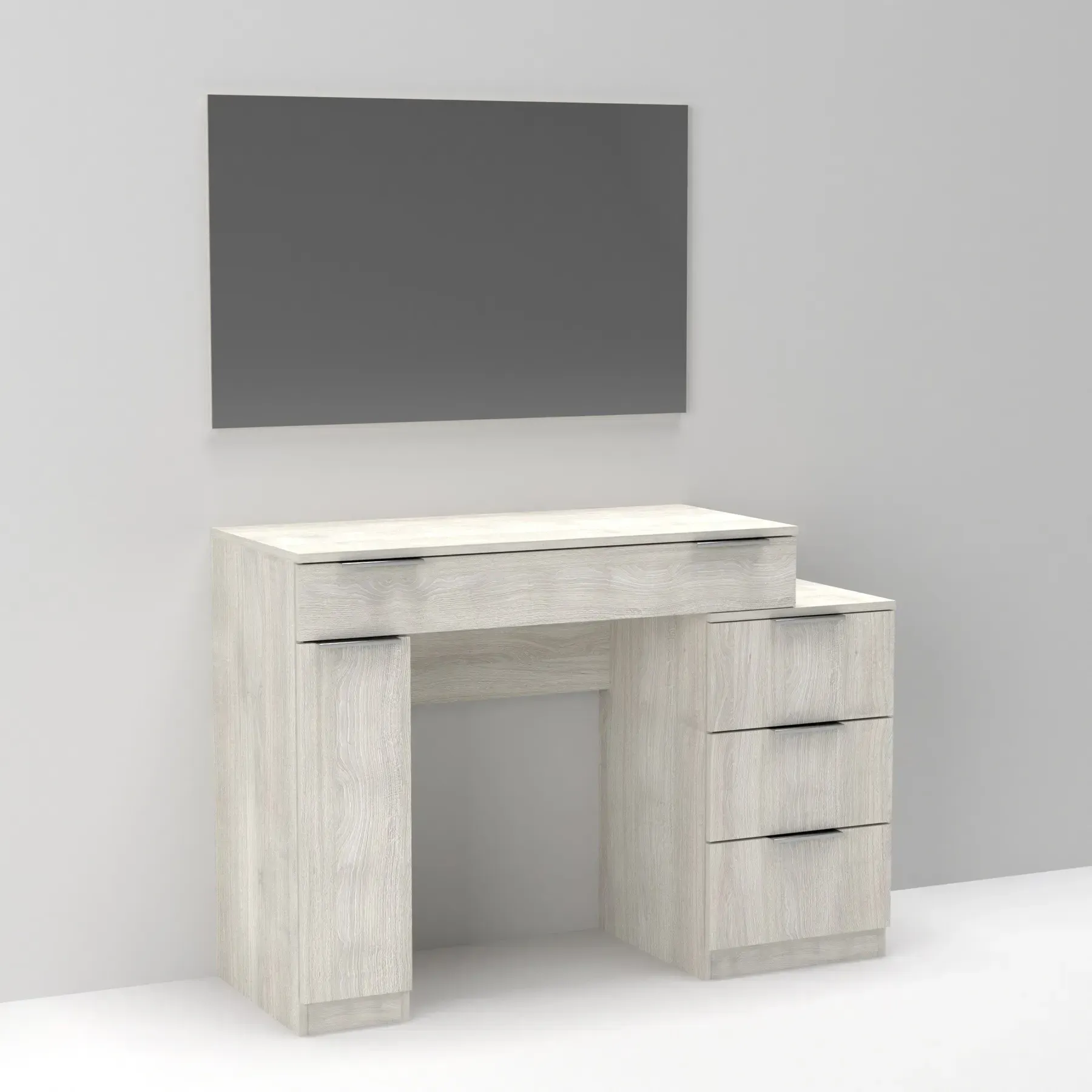 Стол-трюмо туалетный Kontinent Krystal 1200х452х847 мм Дуб Шамони Светлый (59321214) - фото 5