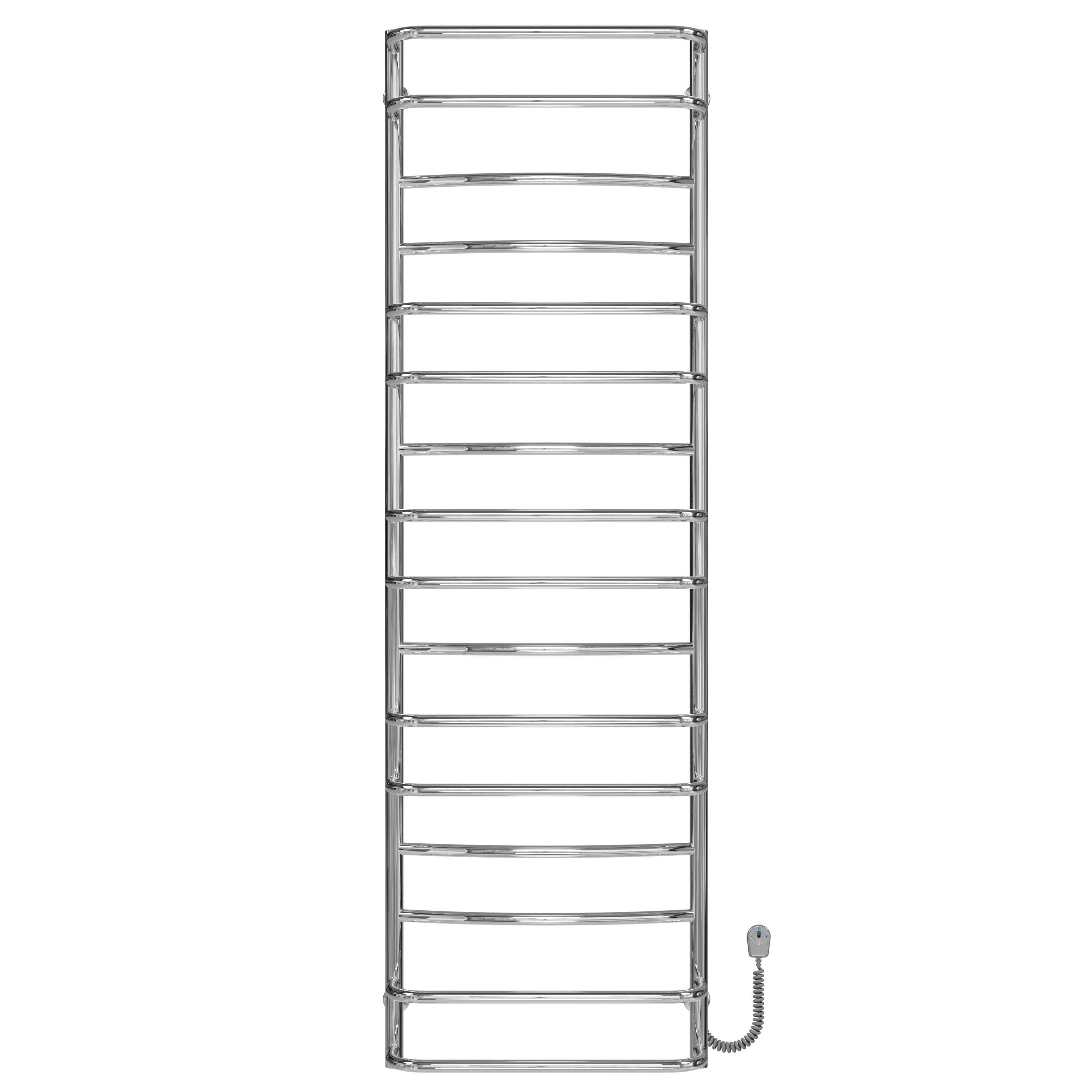 Полотенцесушитель электрический Deffi Аквамикс П16 EF16 правое подключение нержавеющая сталь 500х1700 мм Хром (C.AM.170.50.16.ECR5)