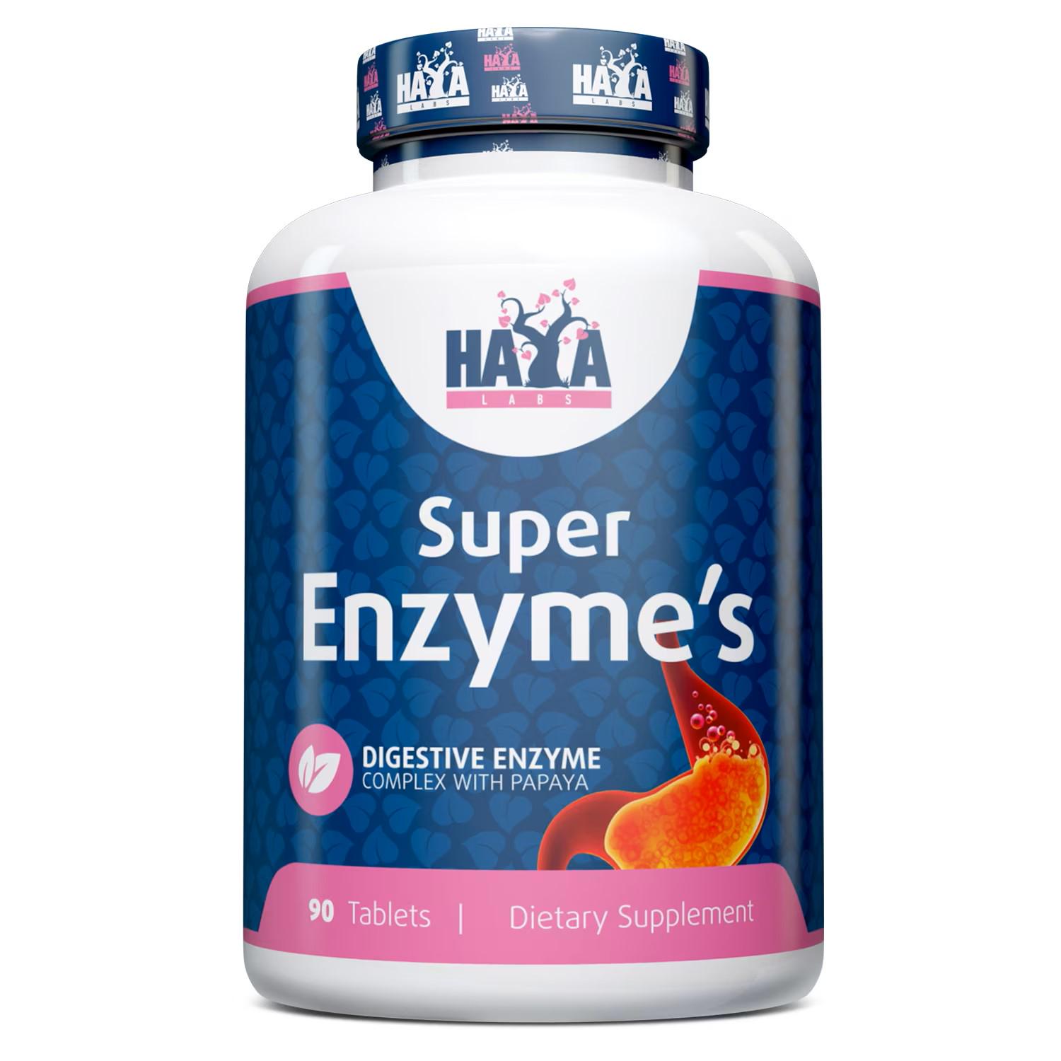 Комплекс пищеварительных ферментов Haya Labs Super Enzyme Complex 90 tablets