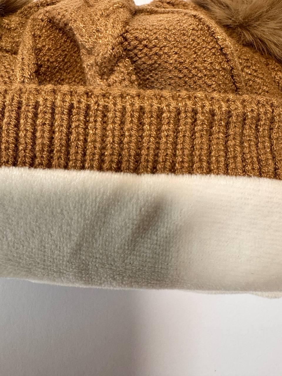 Шапка детская вязаная зимняя с ушками Медвежонок 1-3 года - фото 6 Шапка детская вязаная зимняя с ушками Медвежонок 1-3 года - фото 6