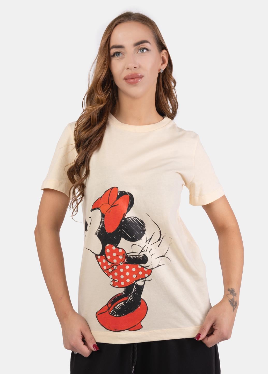 Футболка женская Fashion 103744 XL Бежевый Футболка женская Fashion 103744 XL Бежевый